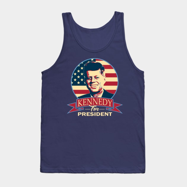 John F Kennedy For President Tank Top by Nerd_art